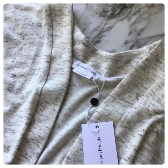 Lovers + Friends  - NWT Candace Maxi Cardigan in Heather Grey - Size XL - Picture 6 of 15